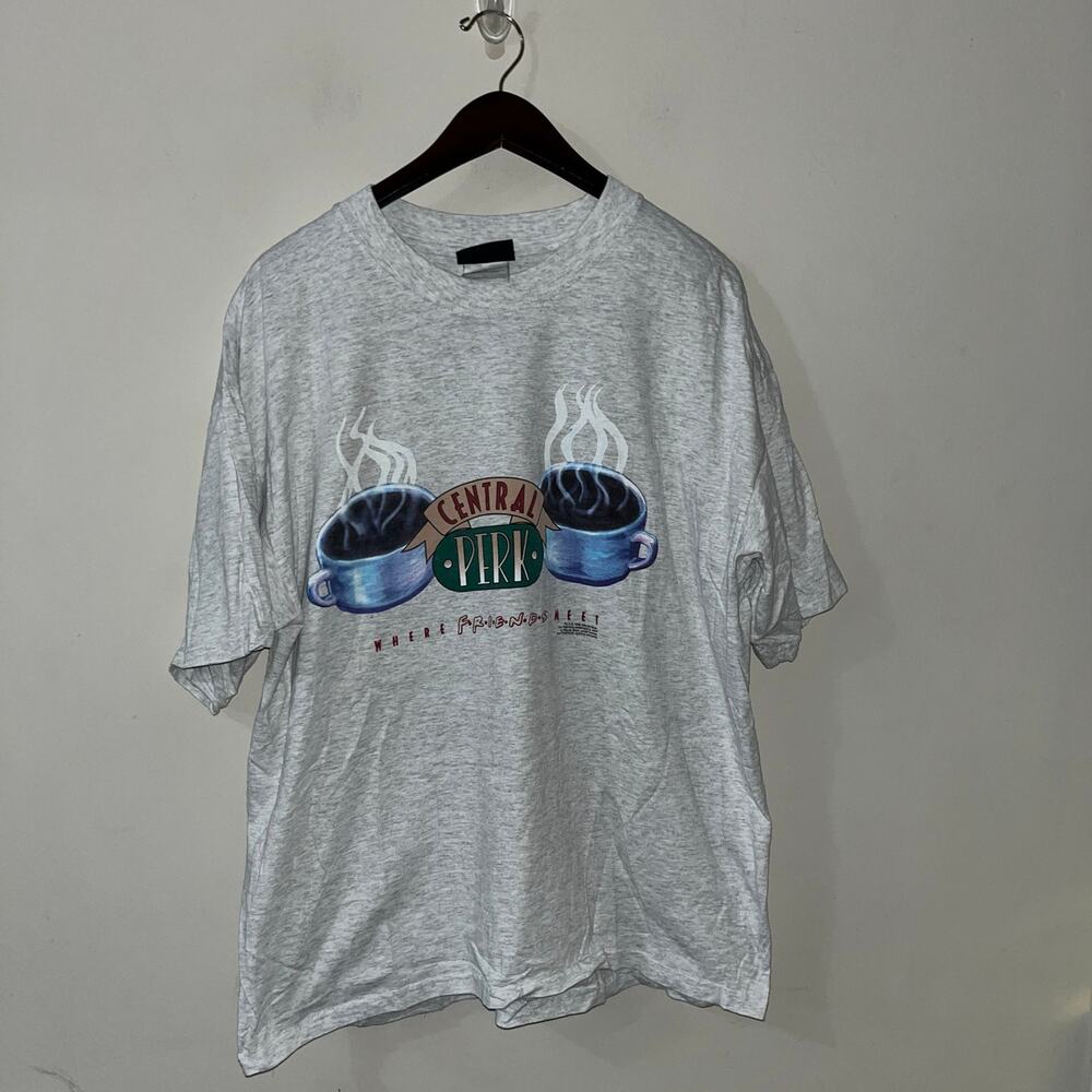 Vintage VTG FRIENDS Sitcom Central Perk Authentic Merch T-shirt 1996 (0723)